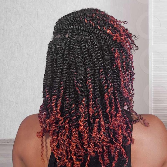 Spring Twist Kinky Bulk Ombre #T1B/350 Color Hair Type 3C 4A Hair Extensions Spring Twist Kinky Bulk Ombre #T1B/350 Color Hair Type 3C 4A Hair Extensions