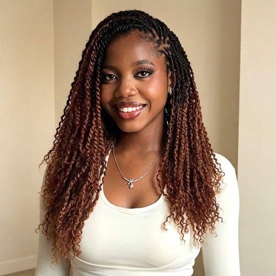 Ombre Afro Kinky Bulk Braids Hair Extensions for Passion Twists & Locs Ombre Afro Kinky Bulk Braids Hair Extensions for Passion Twists & Locs