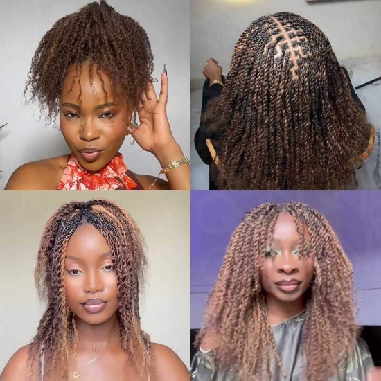 #P4/30/27 Three Colors Afro Kinky Bulk Human Hair For Braiding Dreadlock Hair #P4/30/27 Three Colors Afro Kinky Bulk Human Hair For Braiding Dreadlock Hair