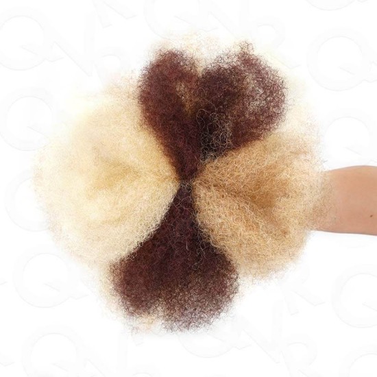 3 In 1 Afro Kinky Bulk Three Colors #32/16/613 Human Hair Extensions For Braiding Dreadlock Hair 3 In 1 Afro Kinky Bulk Three Colors #32/16/613 Human Hair Extensions For Braiding Dreadlock Hair