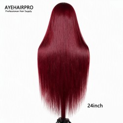 AYEHAIRPRO #99J Straight Hair Super Virgin Hair Lace Wig AYEHAIRPRO #99J Straight Hair Super Virgin Hair Lace Wig